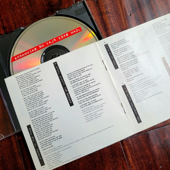 JOAN BAEZ Play Me Backwards CD Stones in the Road Amsterdam The Edge of Glory - Picture 3 of 4